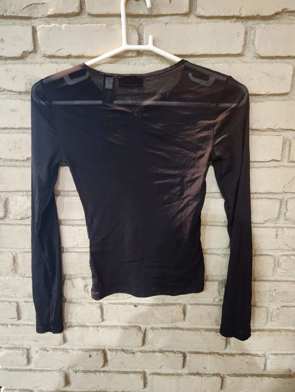 00's DKNY Mesh Spiderweb Top - Picture 4 of 4